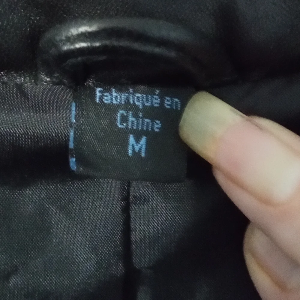 Reaction Kenneth Cole Black Leather Blazer